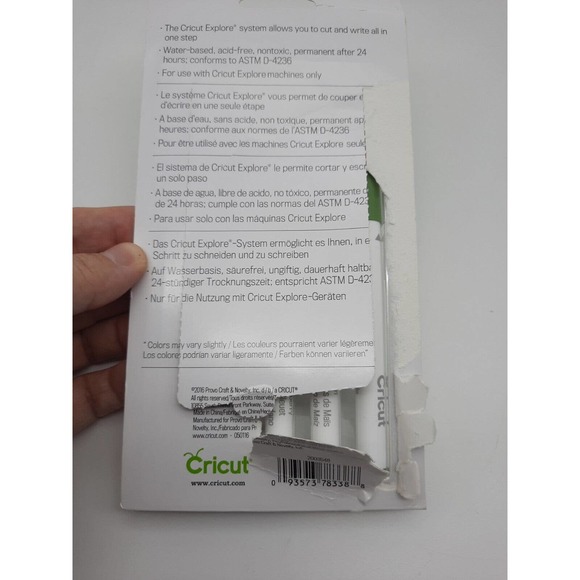 Cricut CANDY SHOP Cricut Explore Set of 5 Fine Point 0.4 Pen Set New Opened Pack - Picture 4 of 4